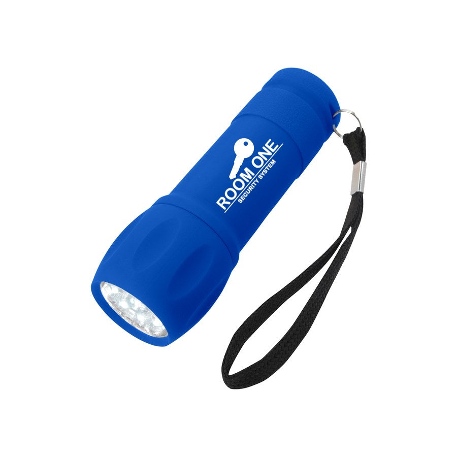 Rubberized Torch Light #2544 (2544_BLU_Padprint.jpg)