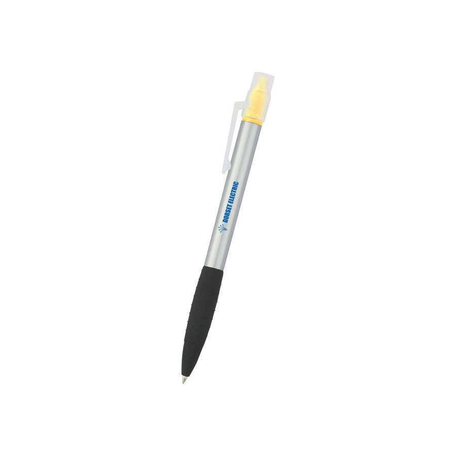 Neptune Pen With Highlighter #320 (320_SILYEL_Silkscreen.jpg)