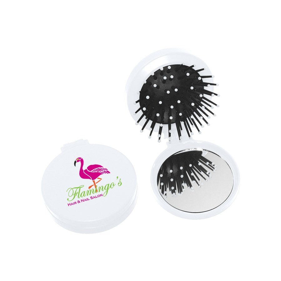 Brush And Mirror Compact #7113 (7113_WHT_Digibrite.jpg)