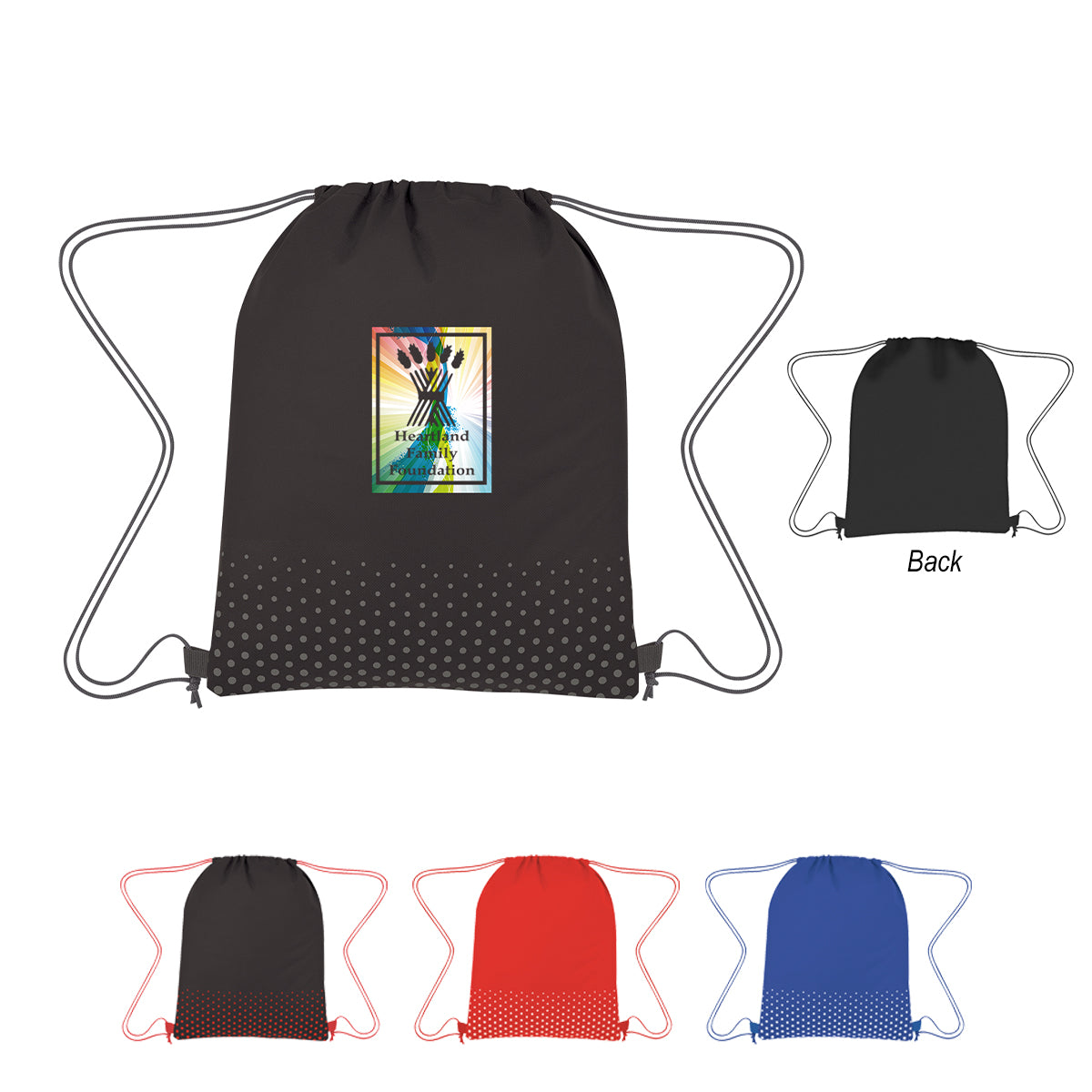Connect The Dots Non-Woven Drawstring Bag
