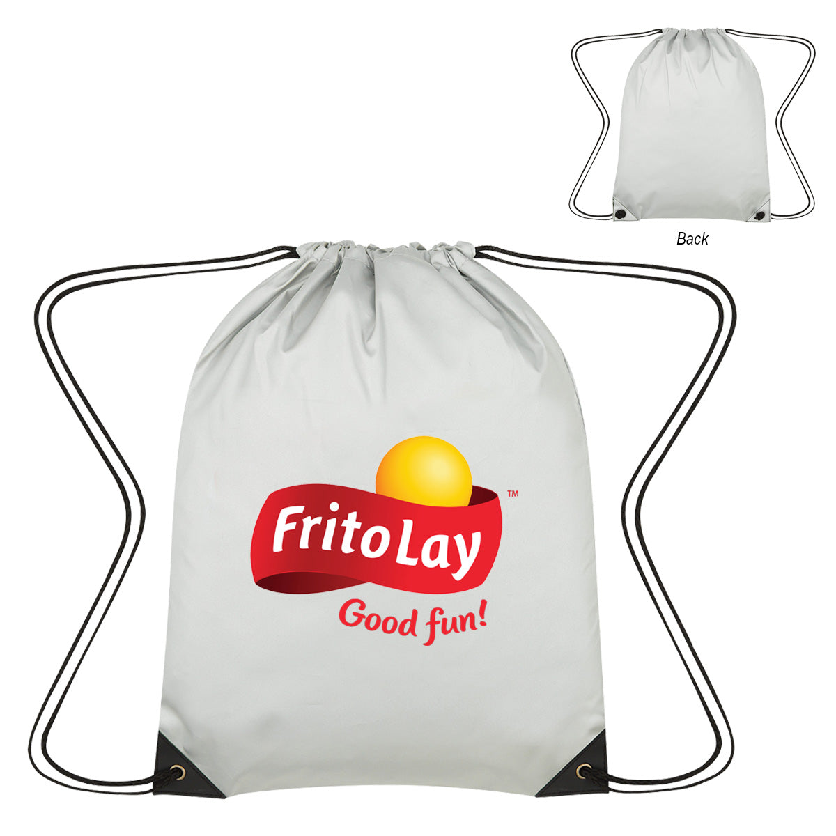 Celestial Recycled Reflective Drawstring Bag