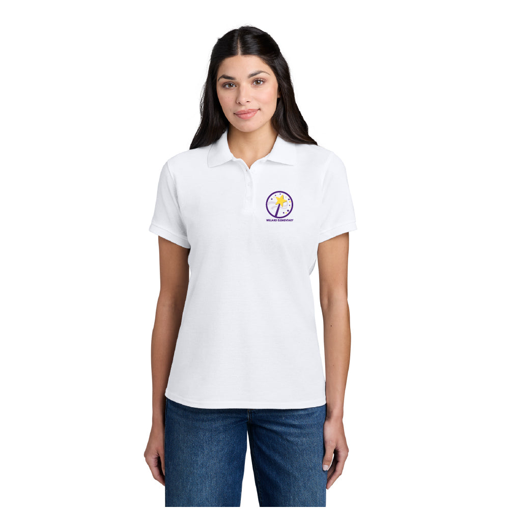 Willard Elementary Women's Core Blend Pique Polo