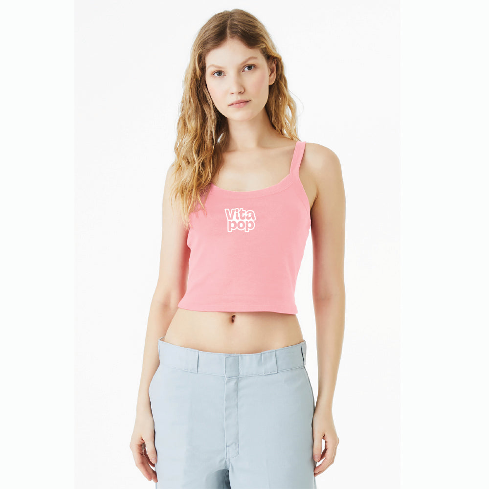 VItaPop BELLA+CANVAS Women’s Micro Rib Spaghetti Strap Tank