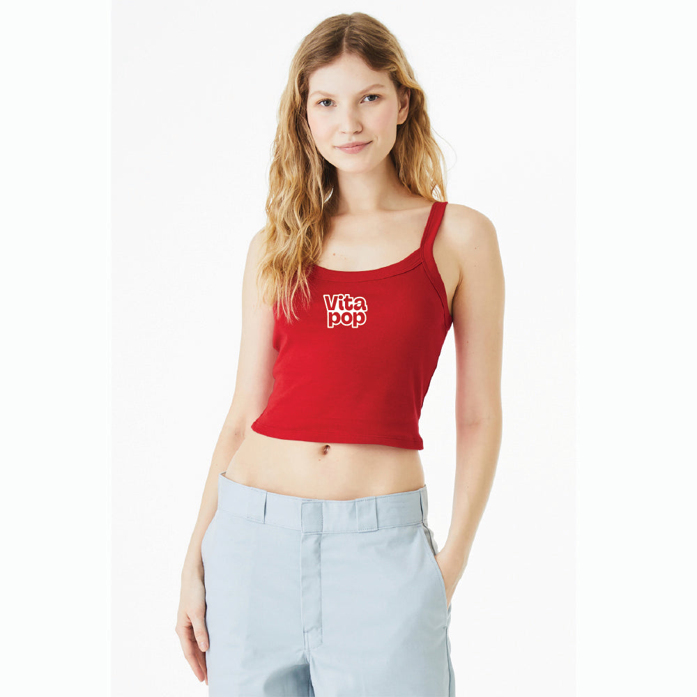 VItaPop BELLA+CANVAS Women’s Micro Rib Spaghetti Strap Tank
