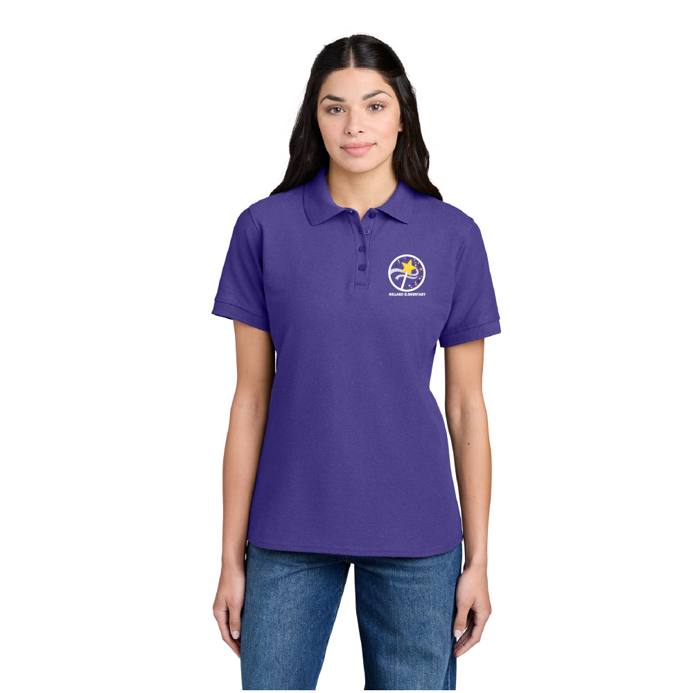 Willard Elementary Women's Core Blend Pique Polo