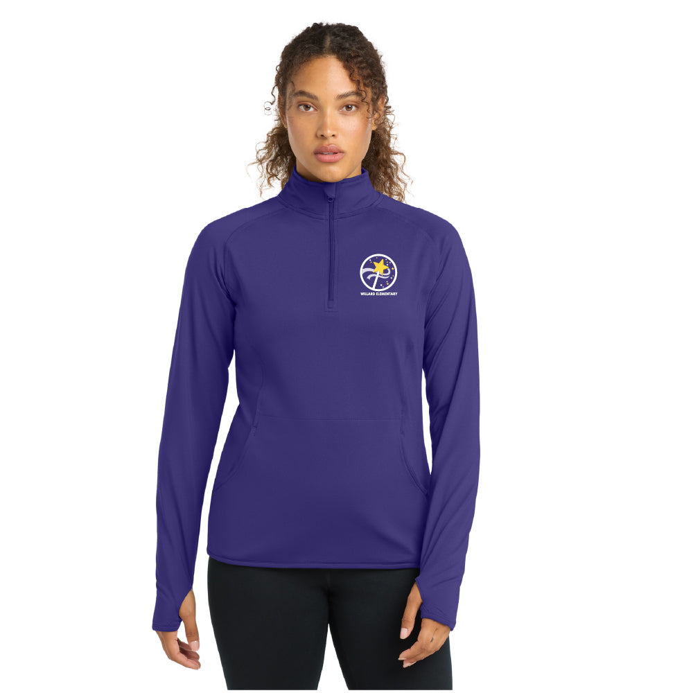Willard Elementary Sport-Tek® Women's Sport-Wick® Stretch 1/4-Zip Pullover