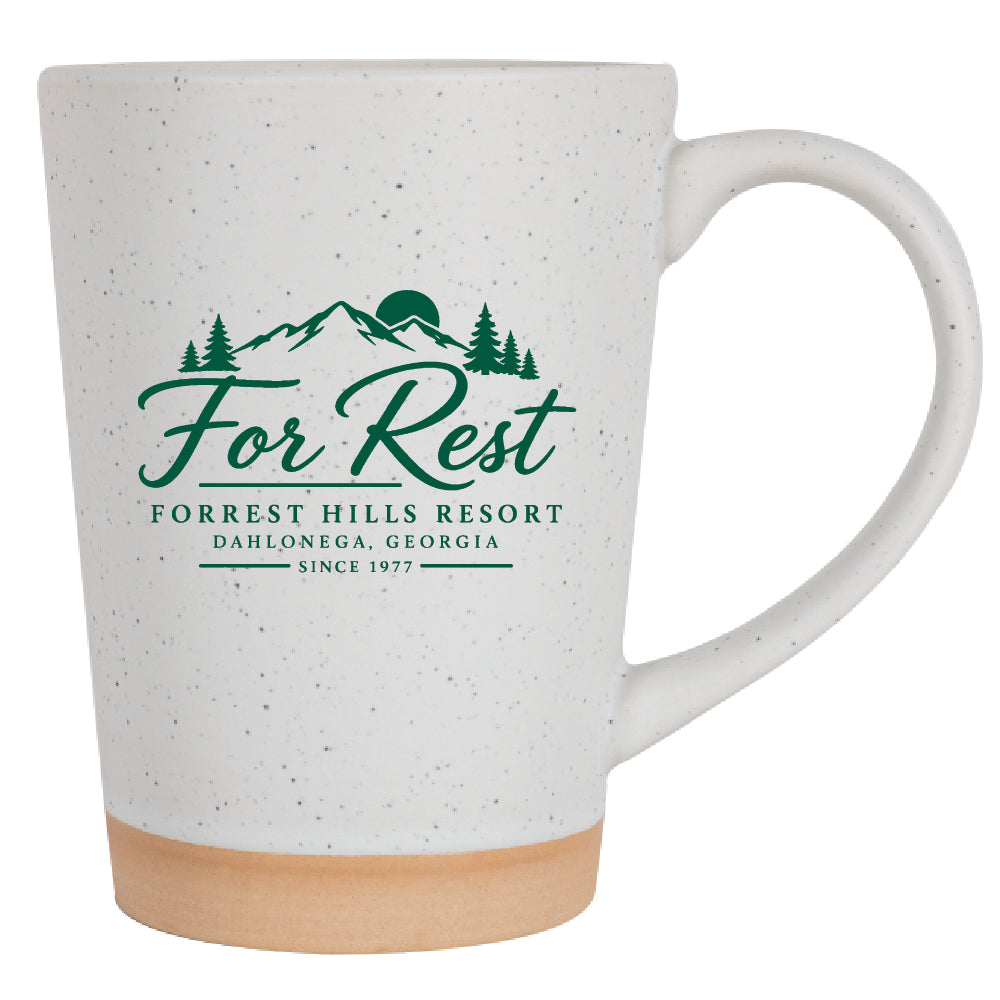 FORREST HILLS RESORT | Toledo 15oz Speckle Latte Mug with Natural Bottom
