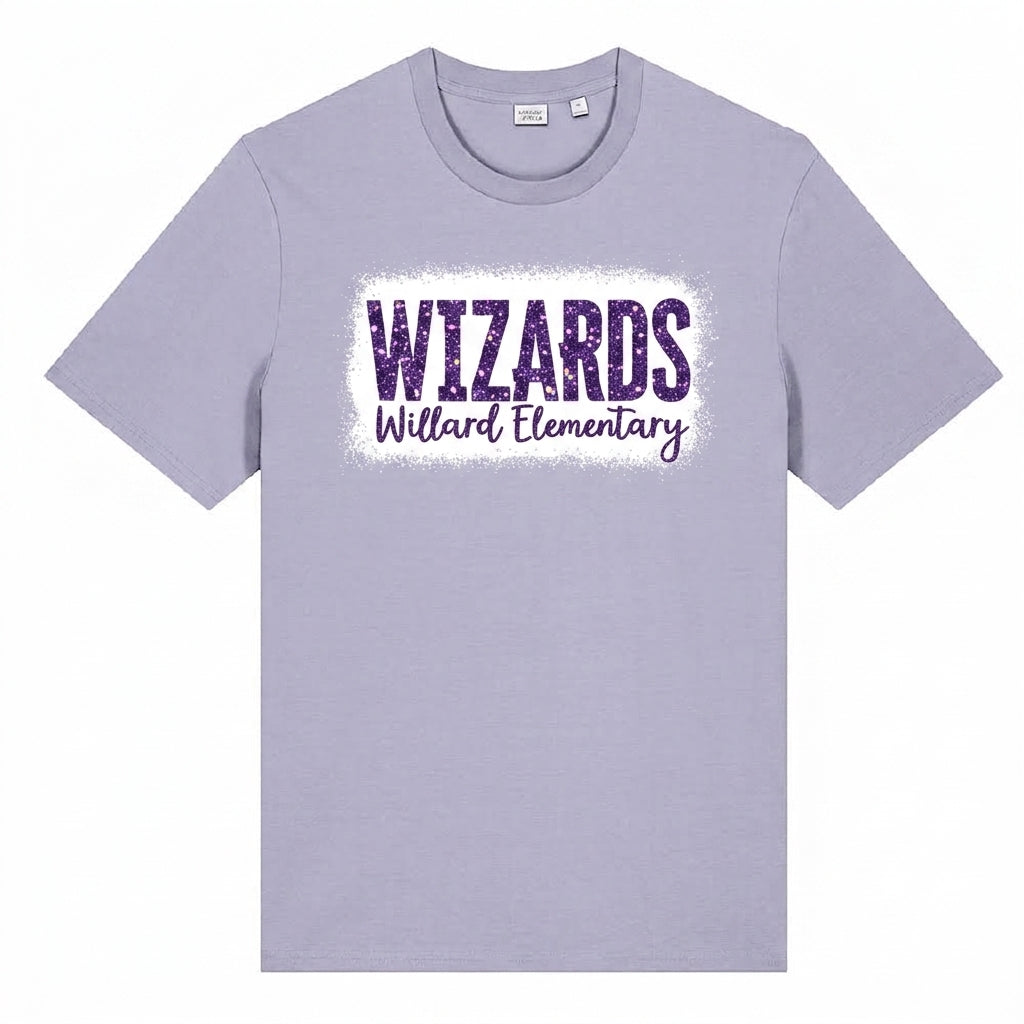 Willard Elementary Short Sleeve Tee with Glitter