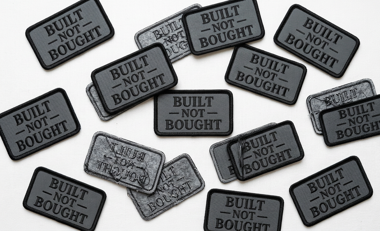 Built Not Bought Patches