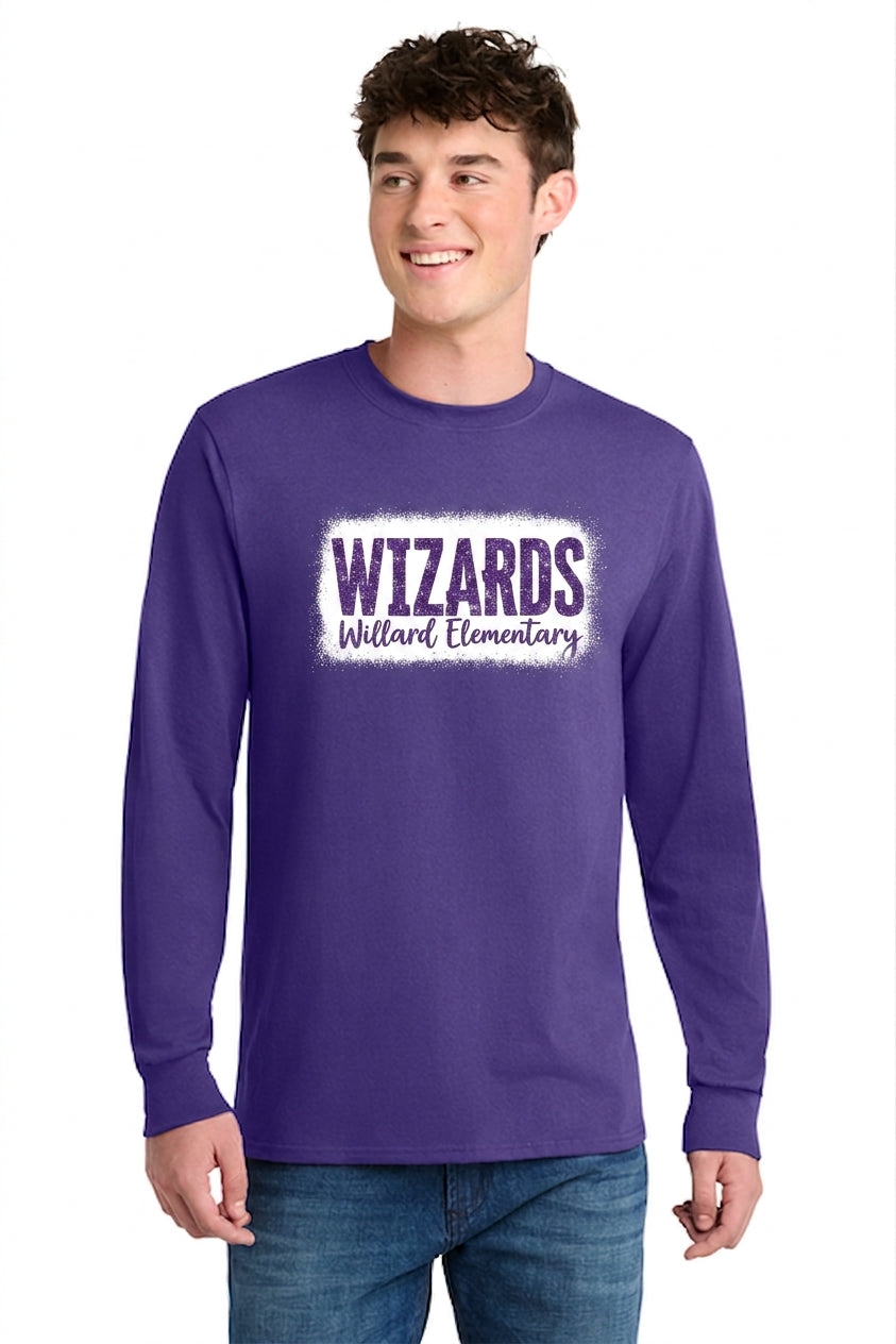 Willard Elementary Long Sleeve Tee with Glitter