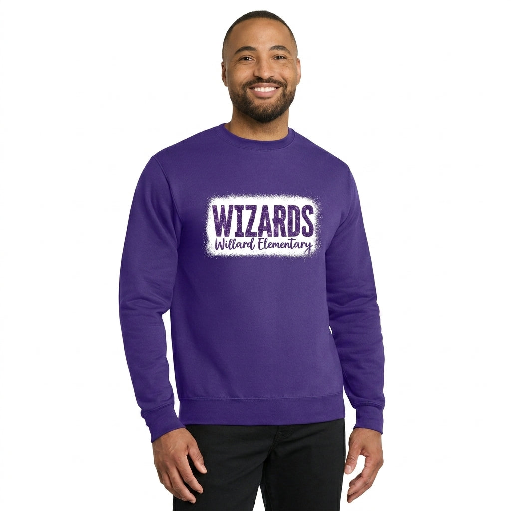 Willard Elementary Crewneck Sweatshirt with Glitter