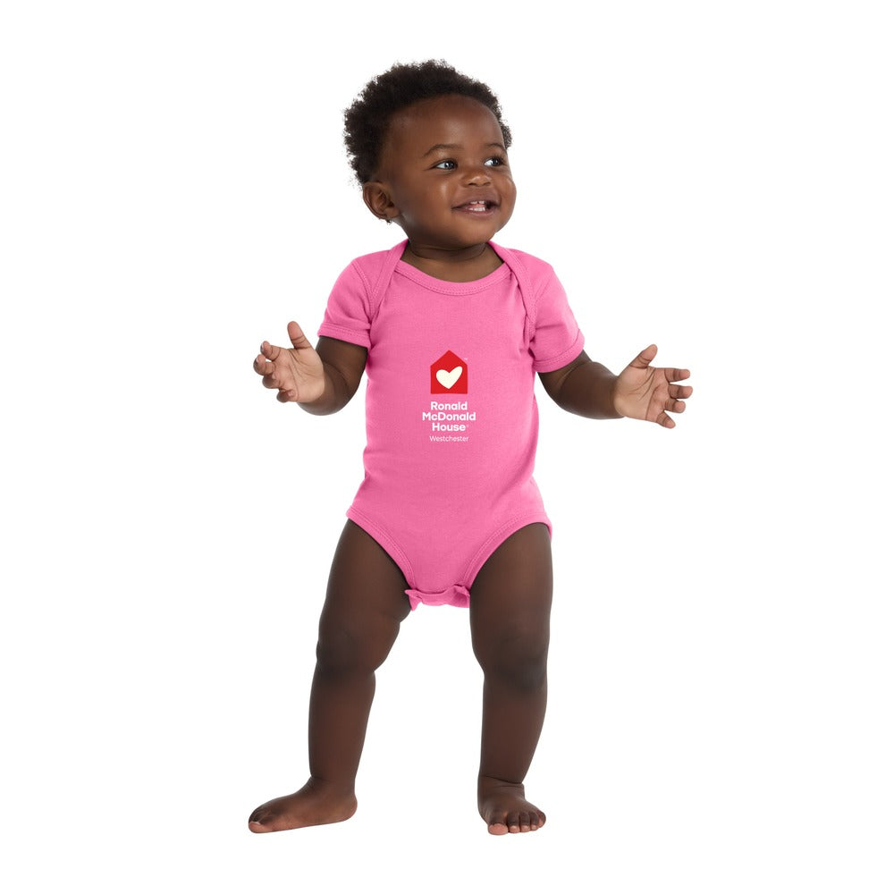 Ronald McDonald Westchester Rabbit Skins Infant Short Sleeve Baby Rib Bodysuit
