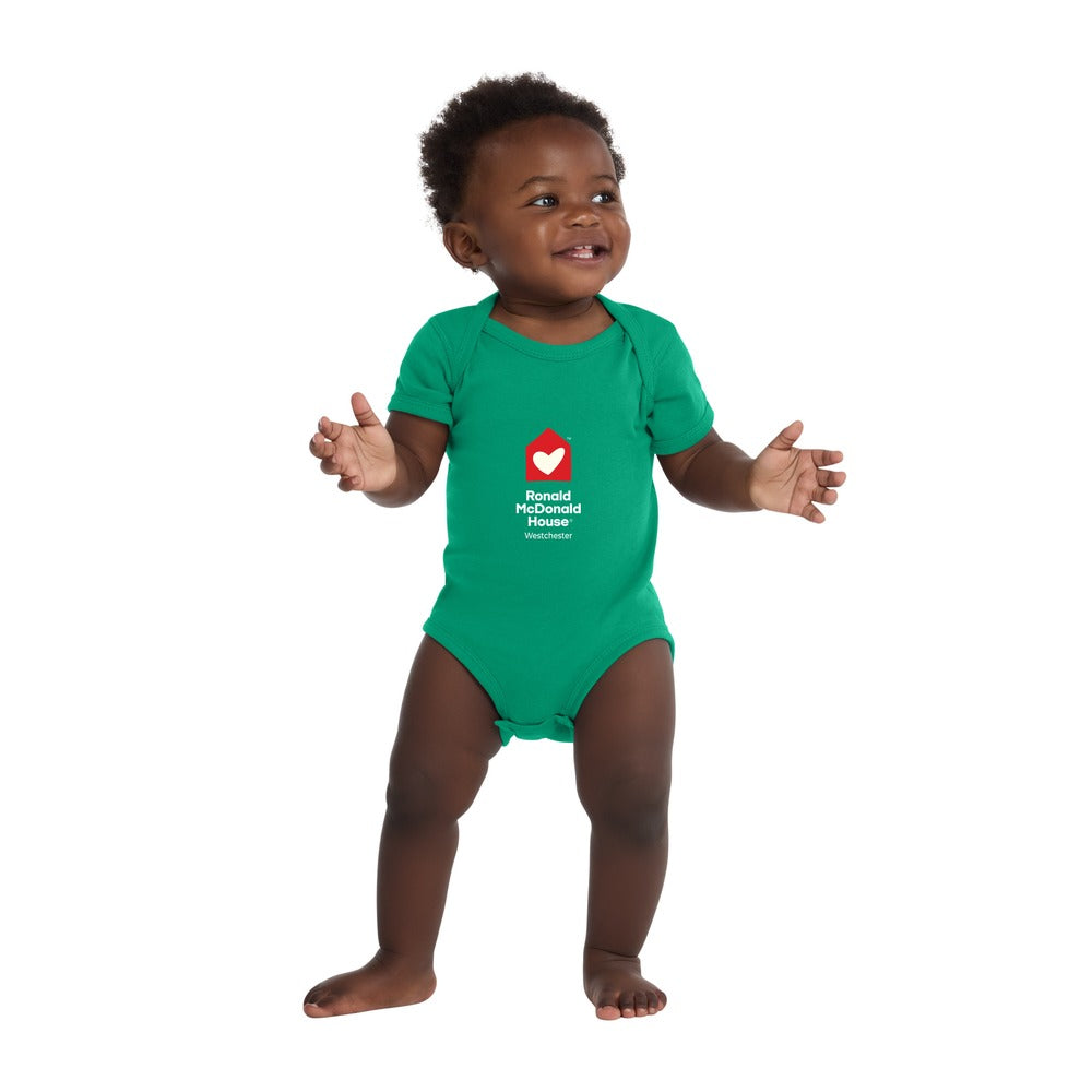 Ronald McDonald Westchester Rabbit Skins Infant Short Sleeve Baby Rib Bodysuit