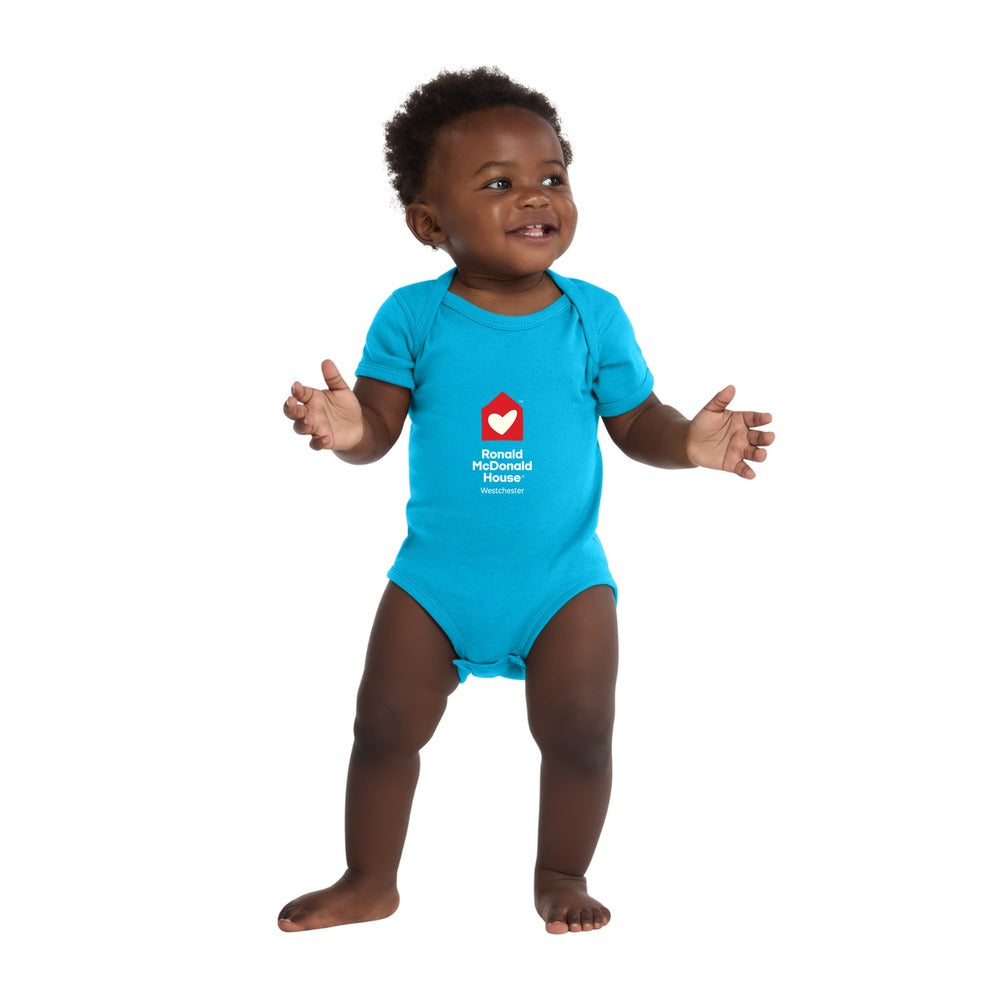 Ronald McDonald Westchester Rabbit Skins Infant Short Sleeve Baby Rib Bodysuit