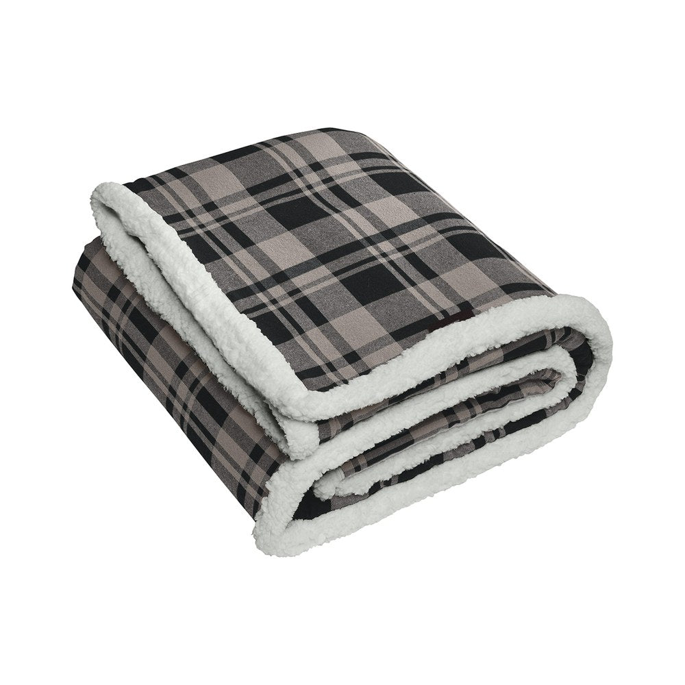 Black Uneven Plaid