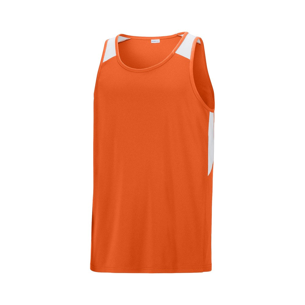 Deep Orange/White