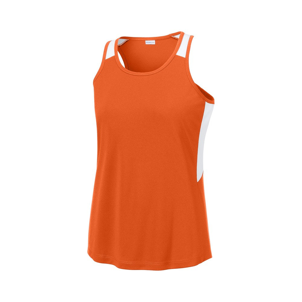 Deep Orange/White
