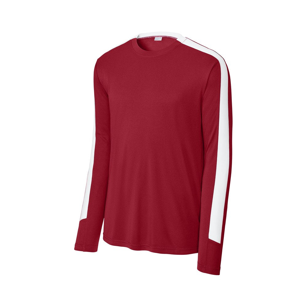 Deep Red/White