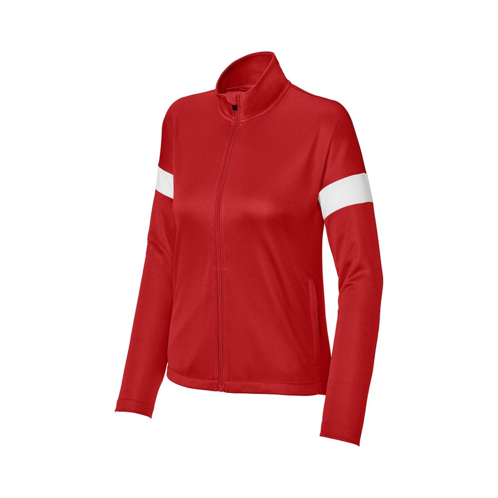 Deep Red/White