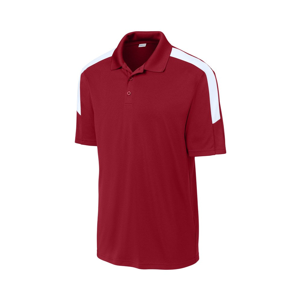 Deep Red/White