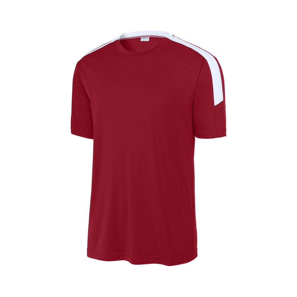 Deep Red/White
