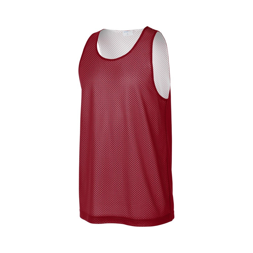 Deep Red/White