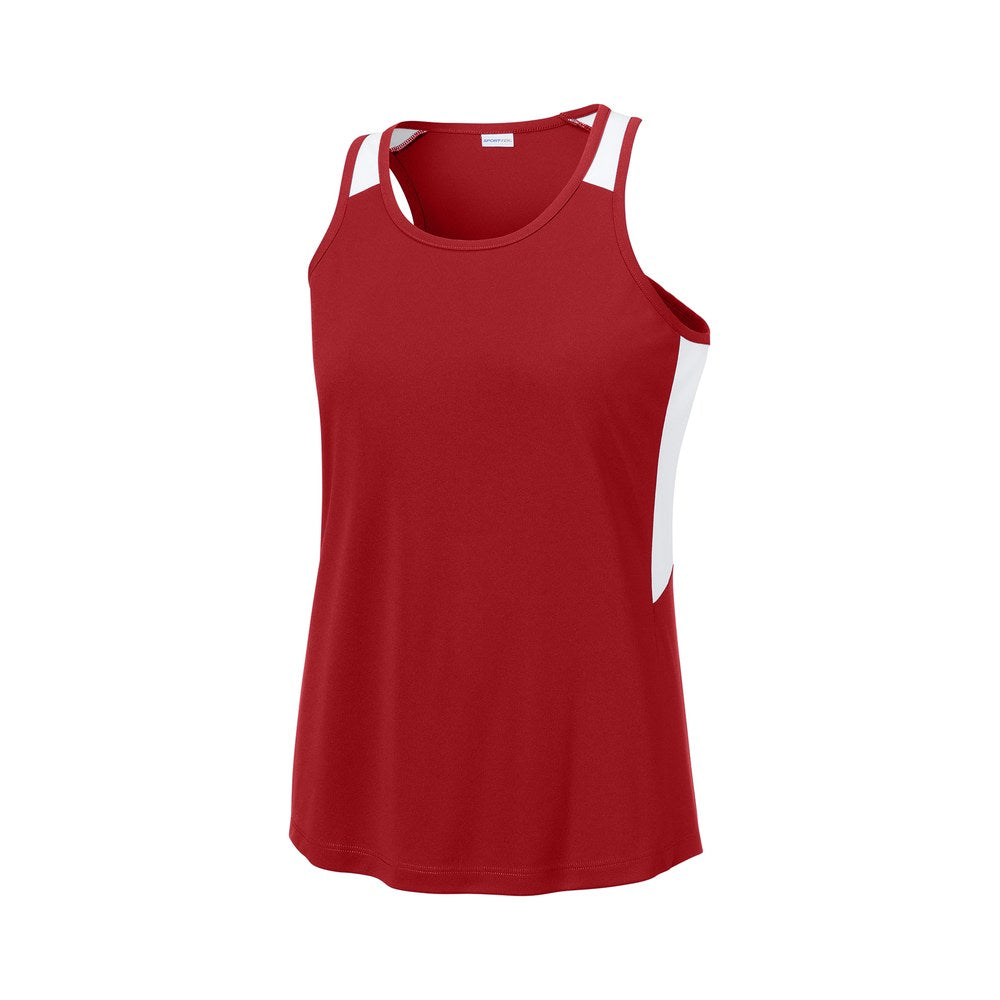 Deep Red/White