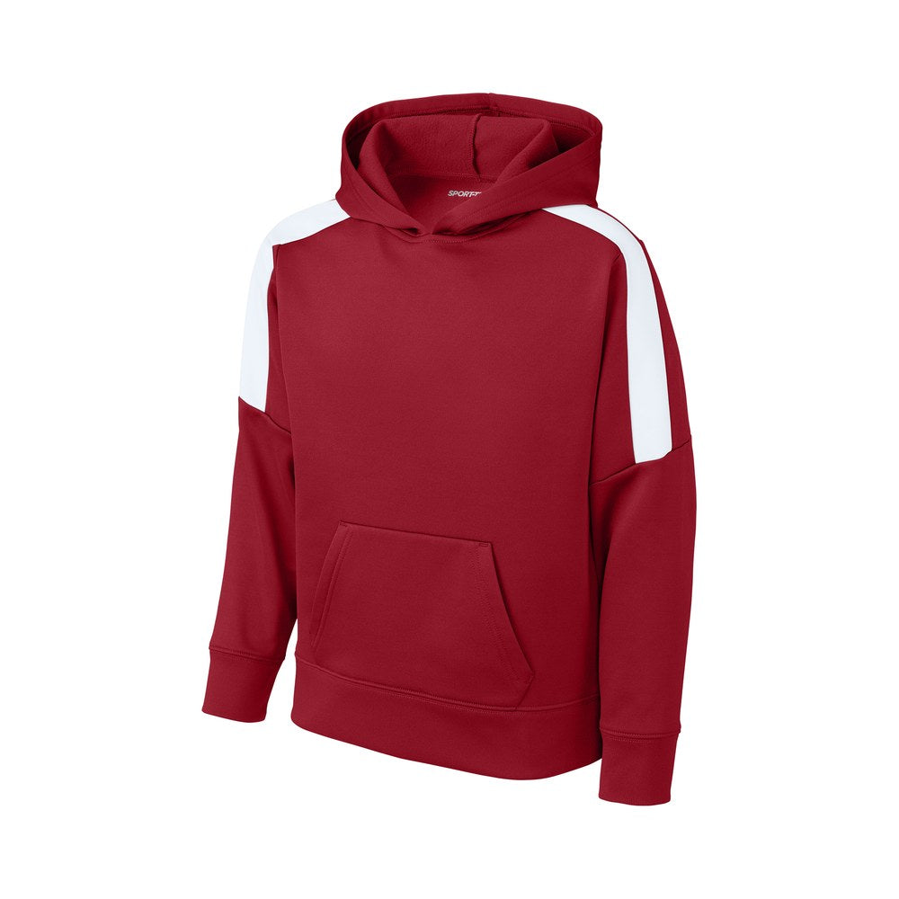 Deep Red/White