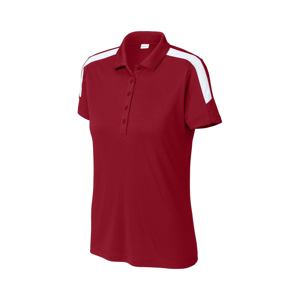Deep Red/White