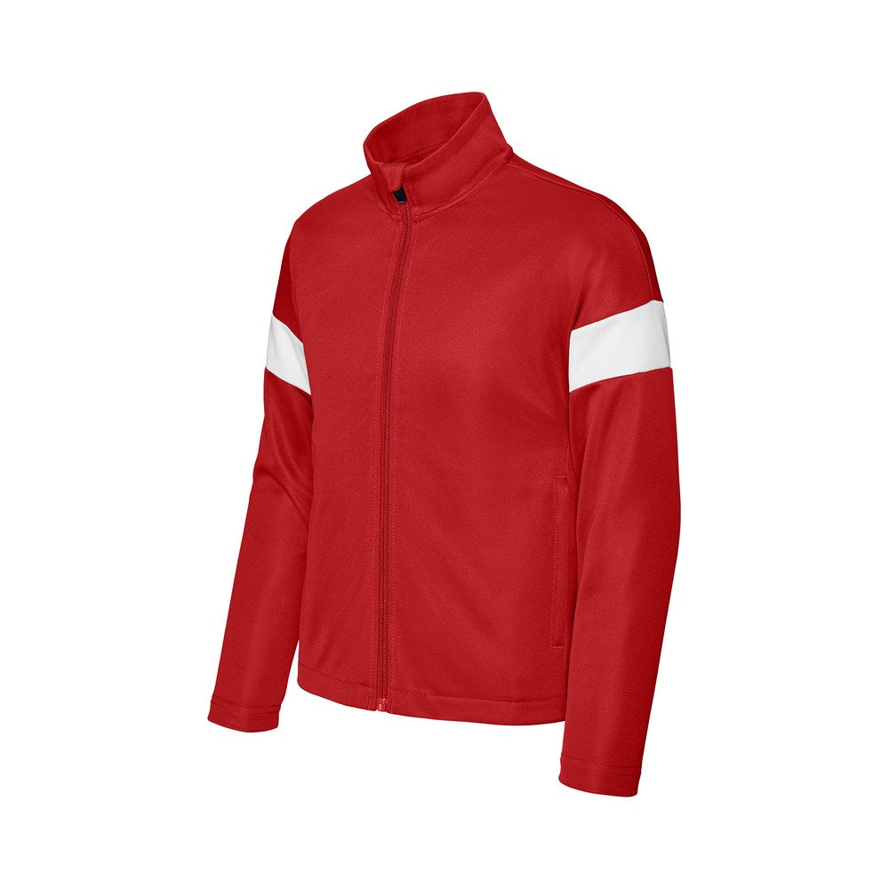 Deep Red/White