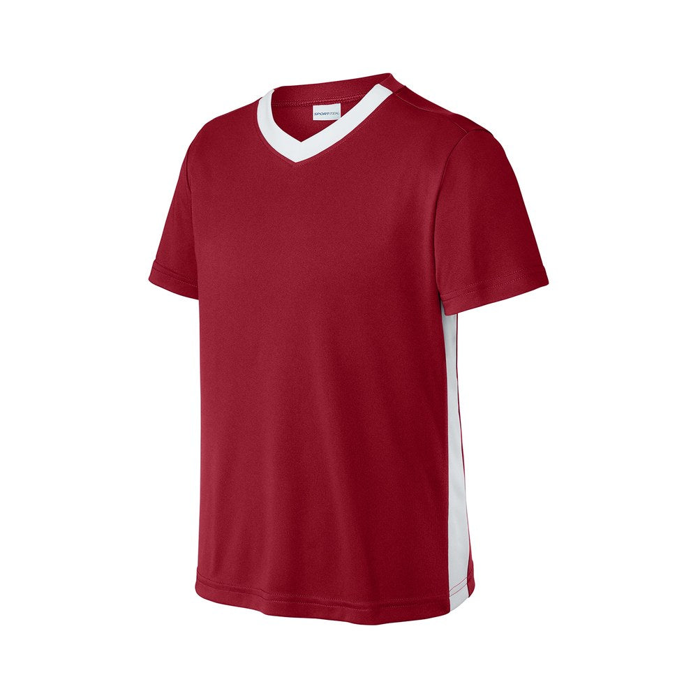Deep Red/White