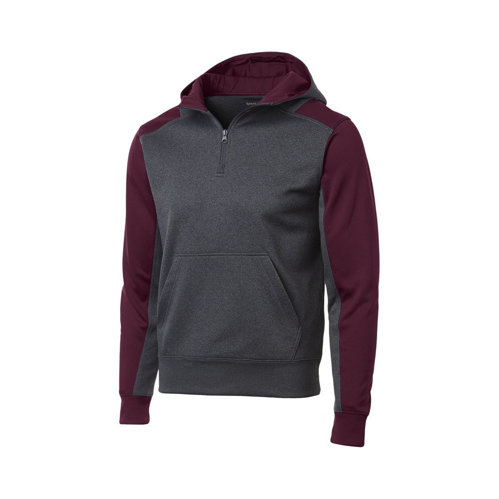Graphite Heather/Maroon