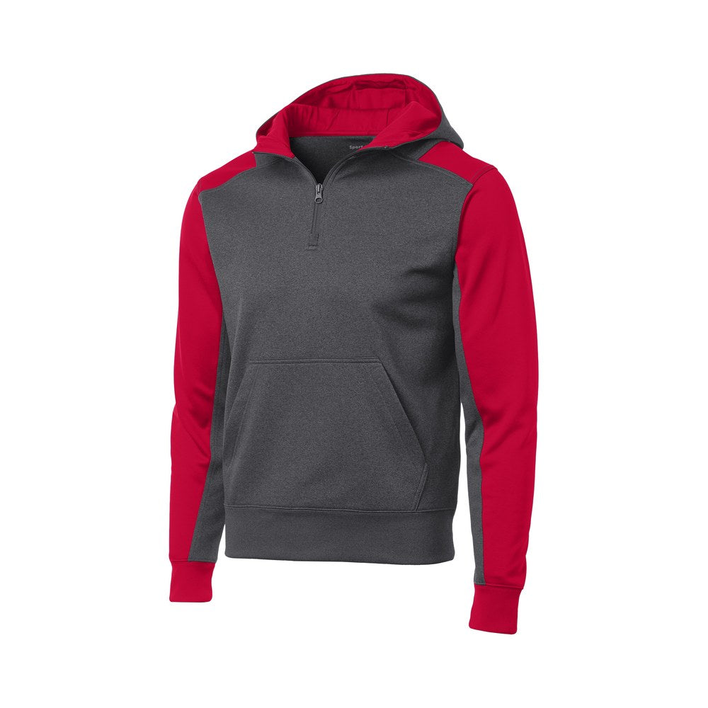 Graphite Heather/True Red
