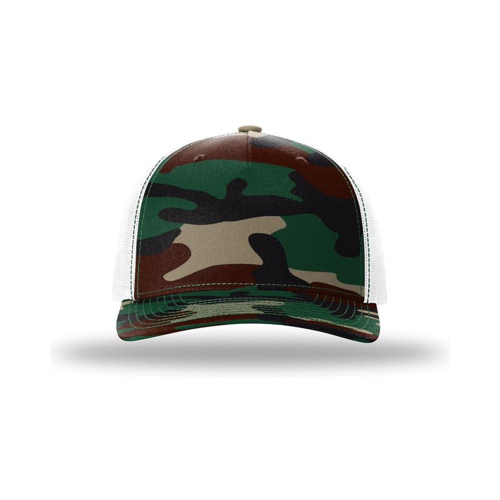 Green Camo/White