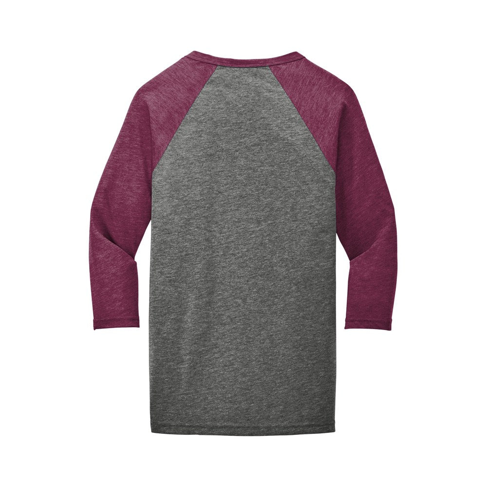 Grey/Maroon Triblend | Back