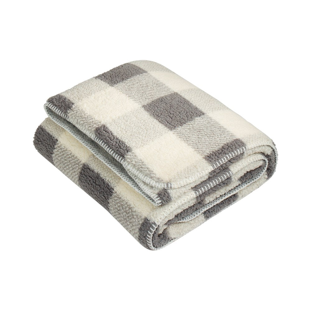 Grey/Marshmallow Buffalo Plaid