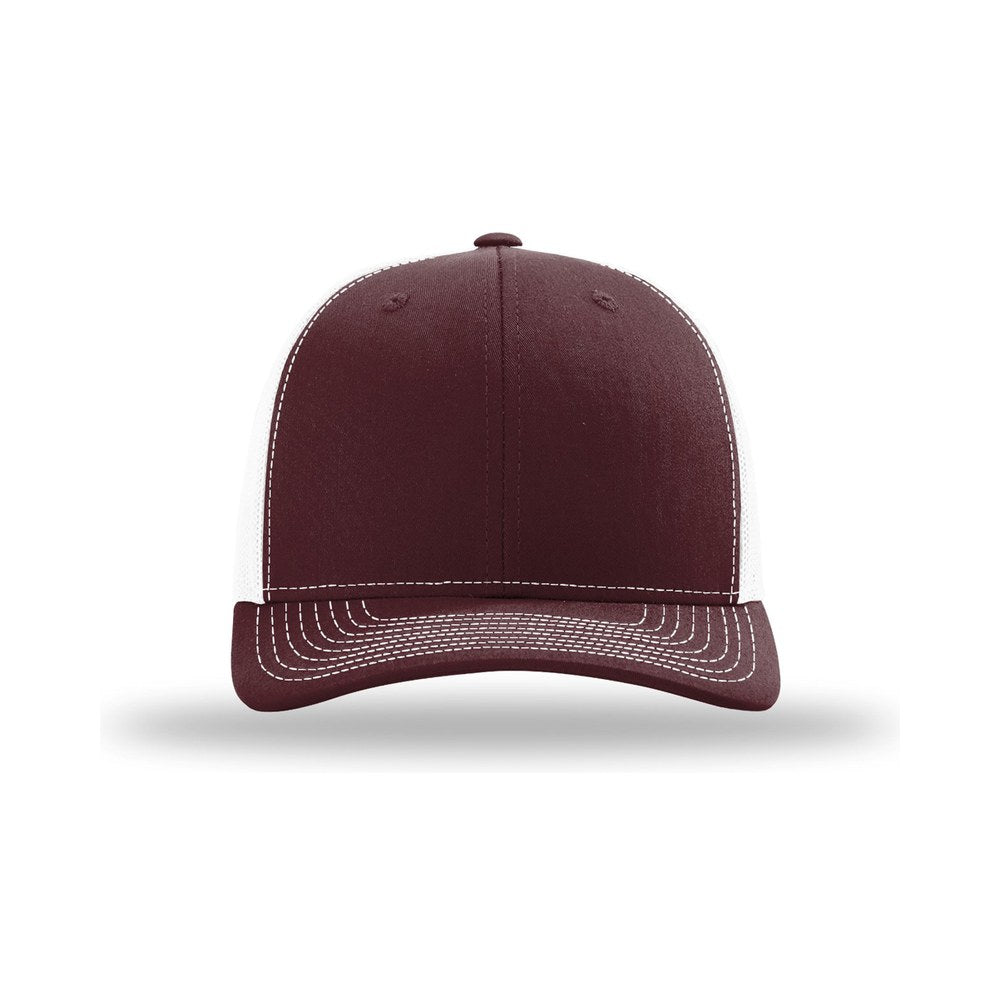 Maroon/White