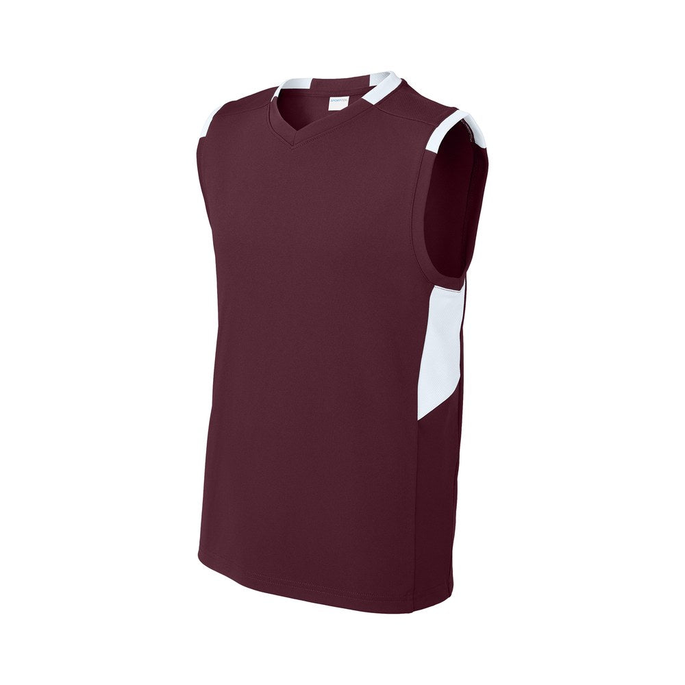 Maroon/White