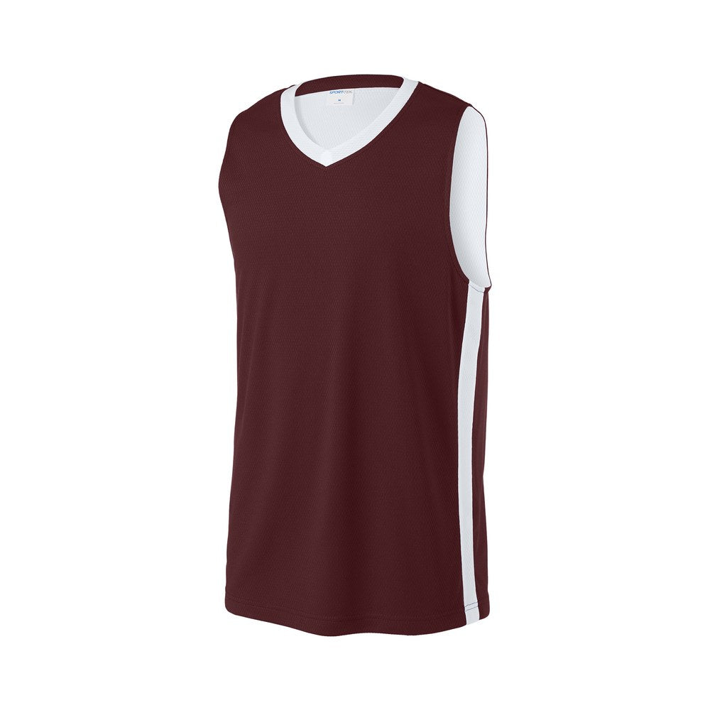 Maroon/White