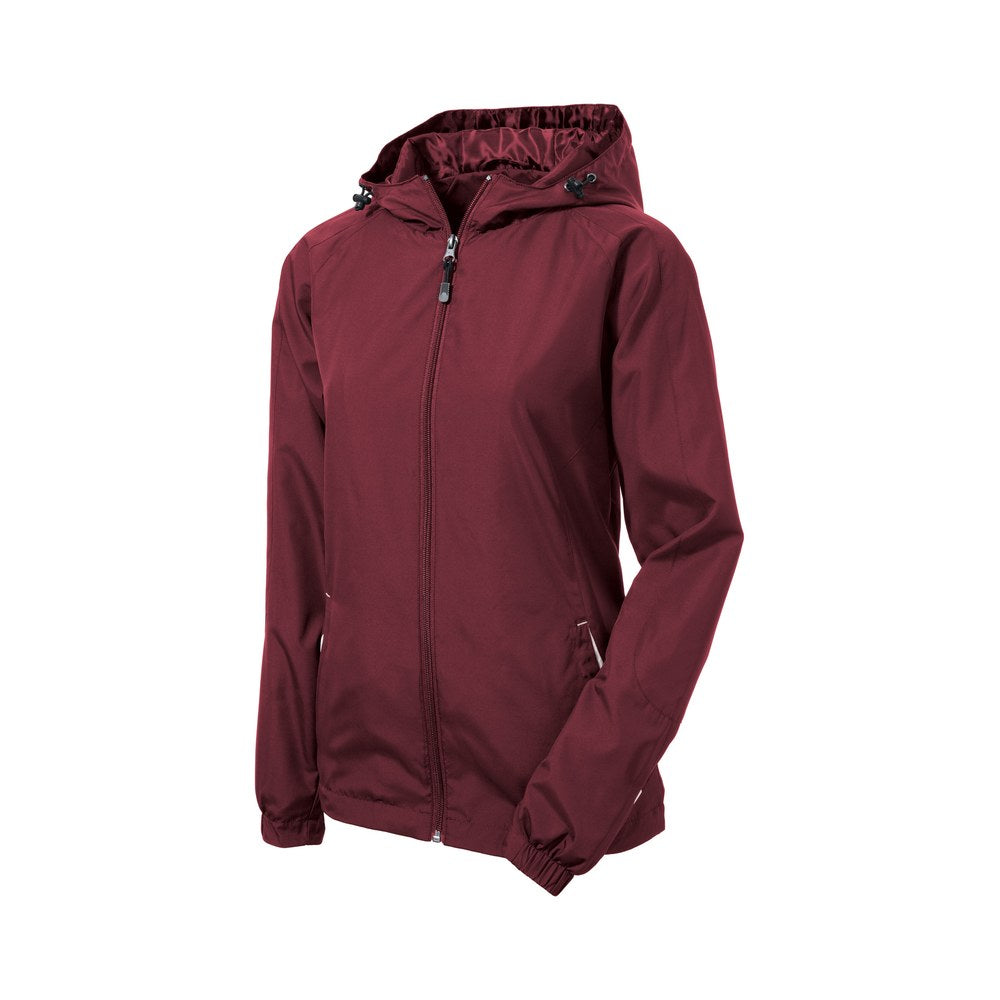 Maroon/White