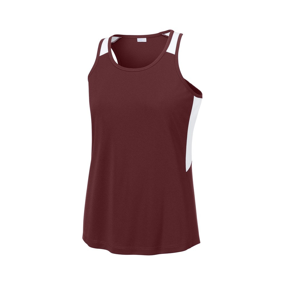 Maroon/White
