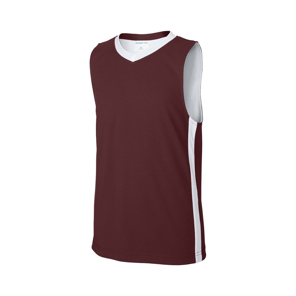 Maroon/White