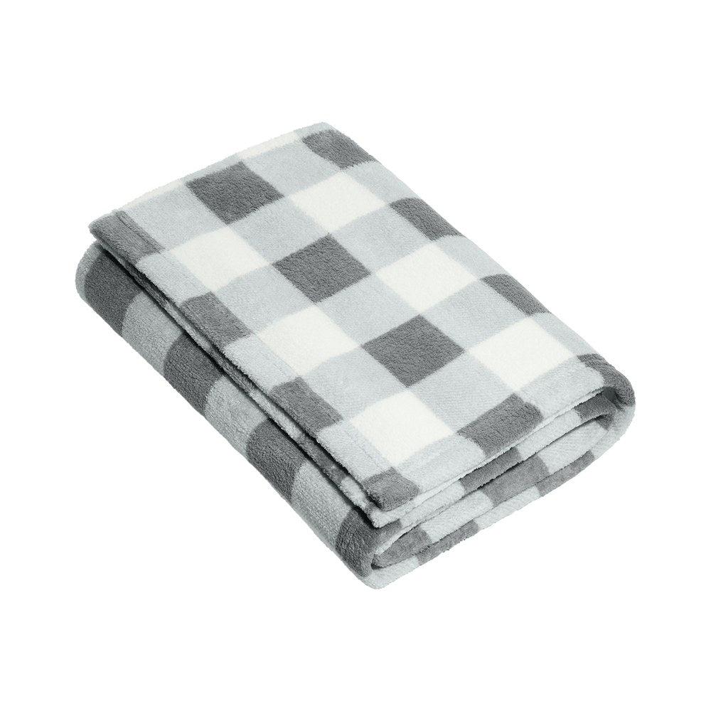 Marshmallow/Monument Grey Check