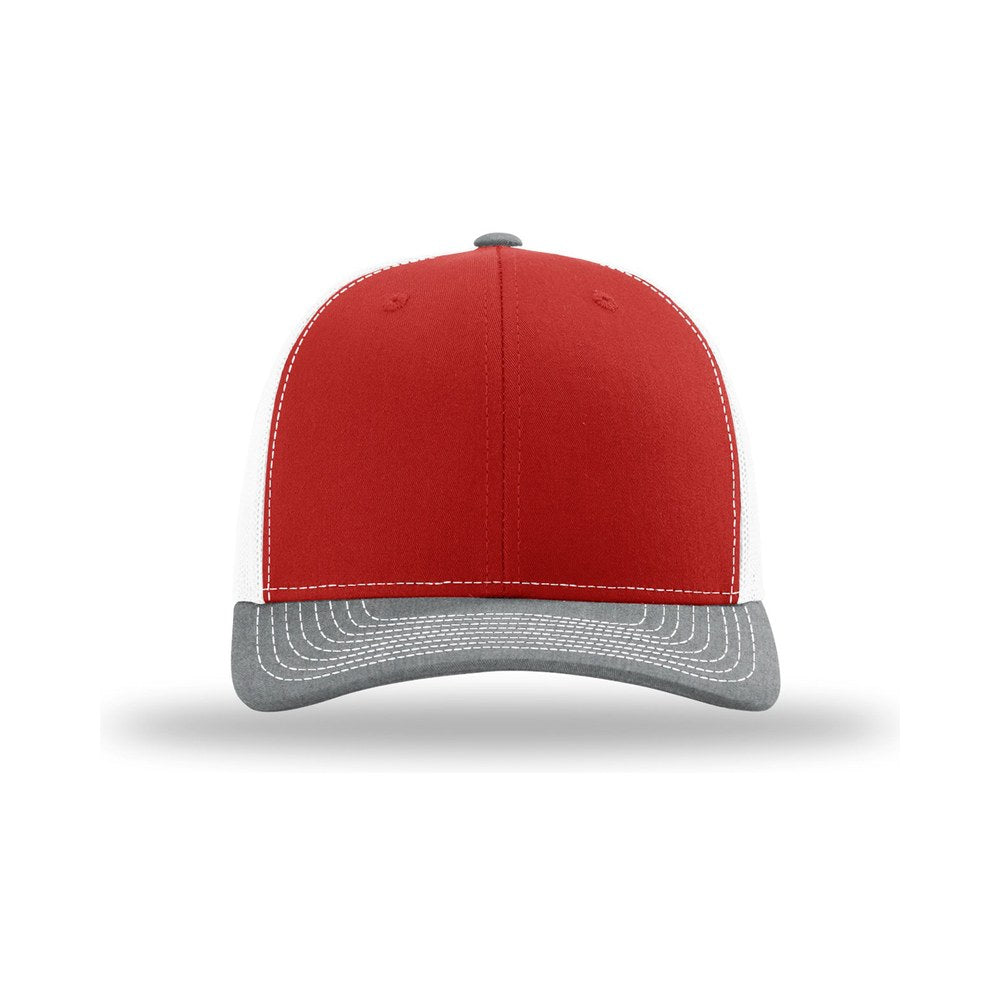 Red/White/Heather Grey