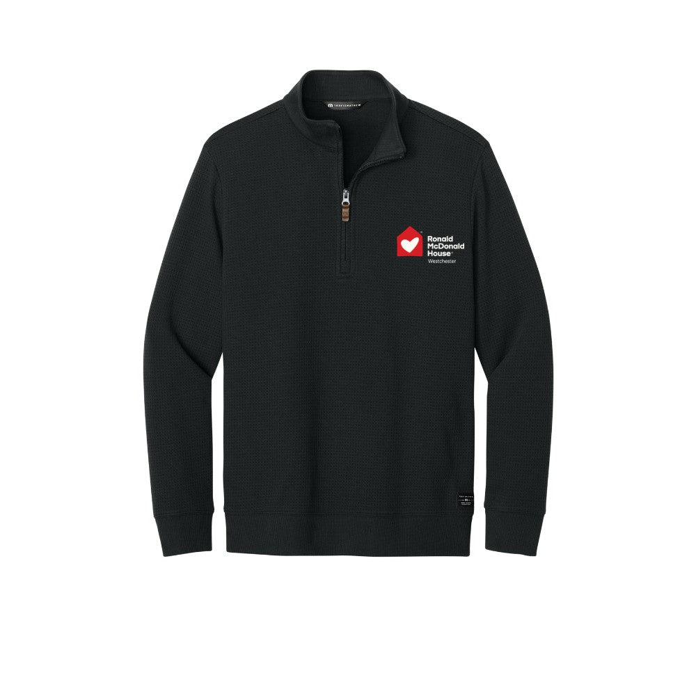 Ronald McDonald Westchester TravisMathew Waffle 1/4-Zip - Black