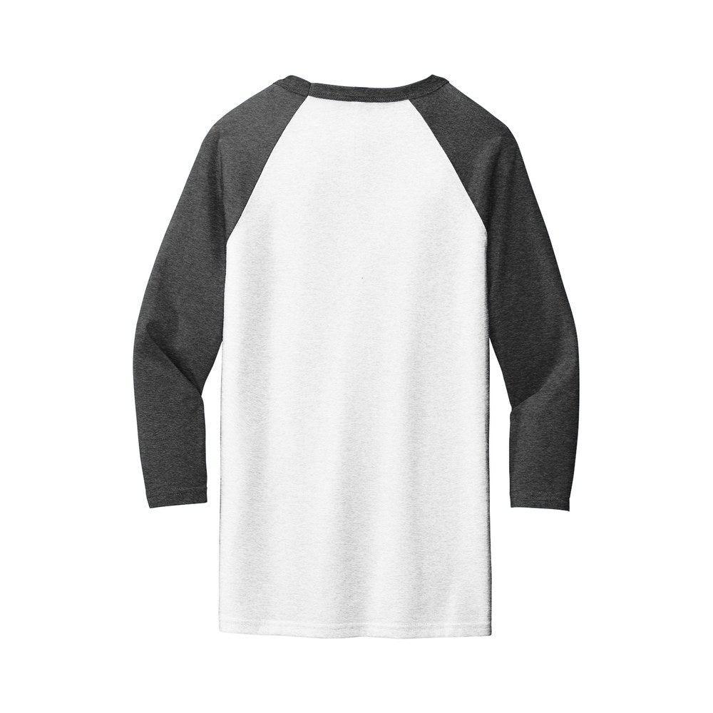 White Fleck/Charcoal-Black Triblend | Back